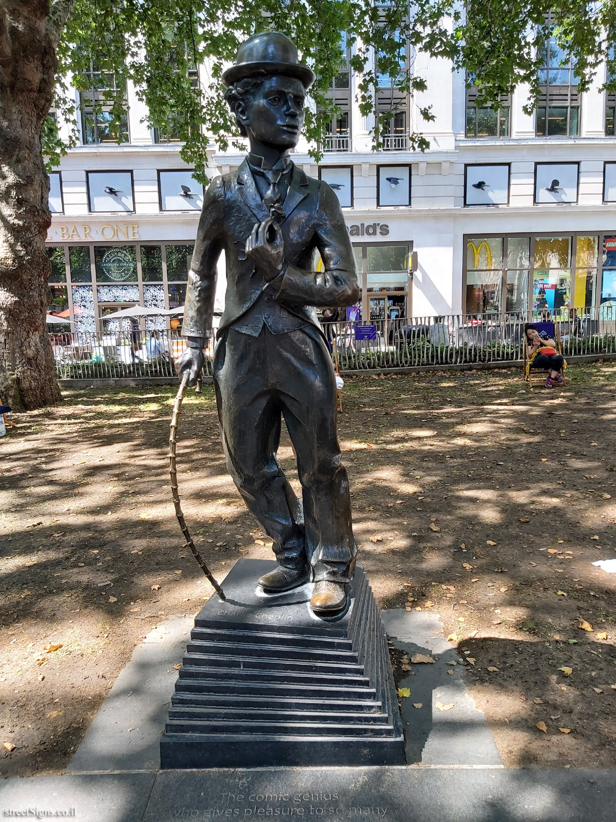 London - Leicester Square - Statue of Charlie Chaplin