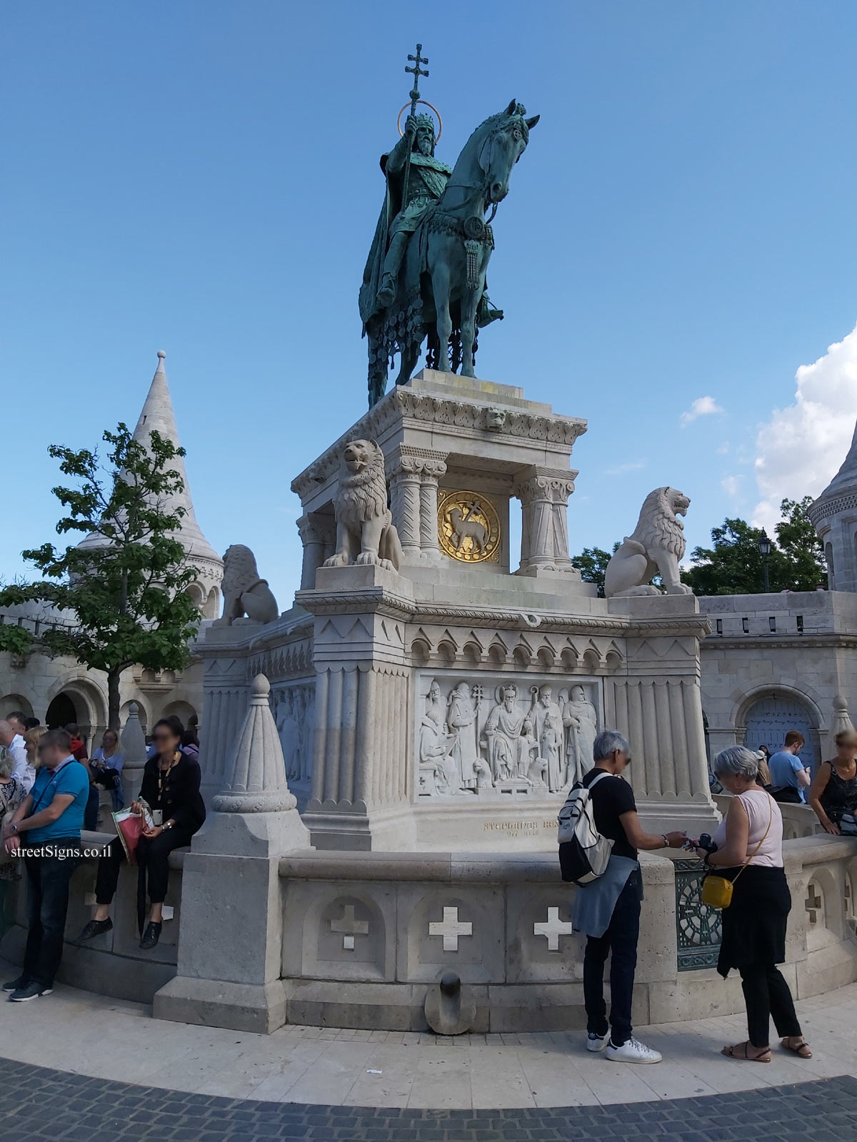 Budapest - The statue of King Saint Stephen’s at Fisherman’s Bastion