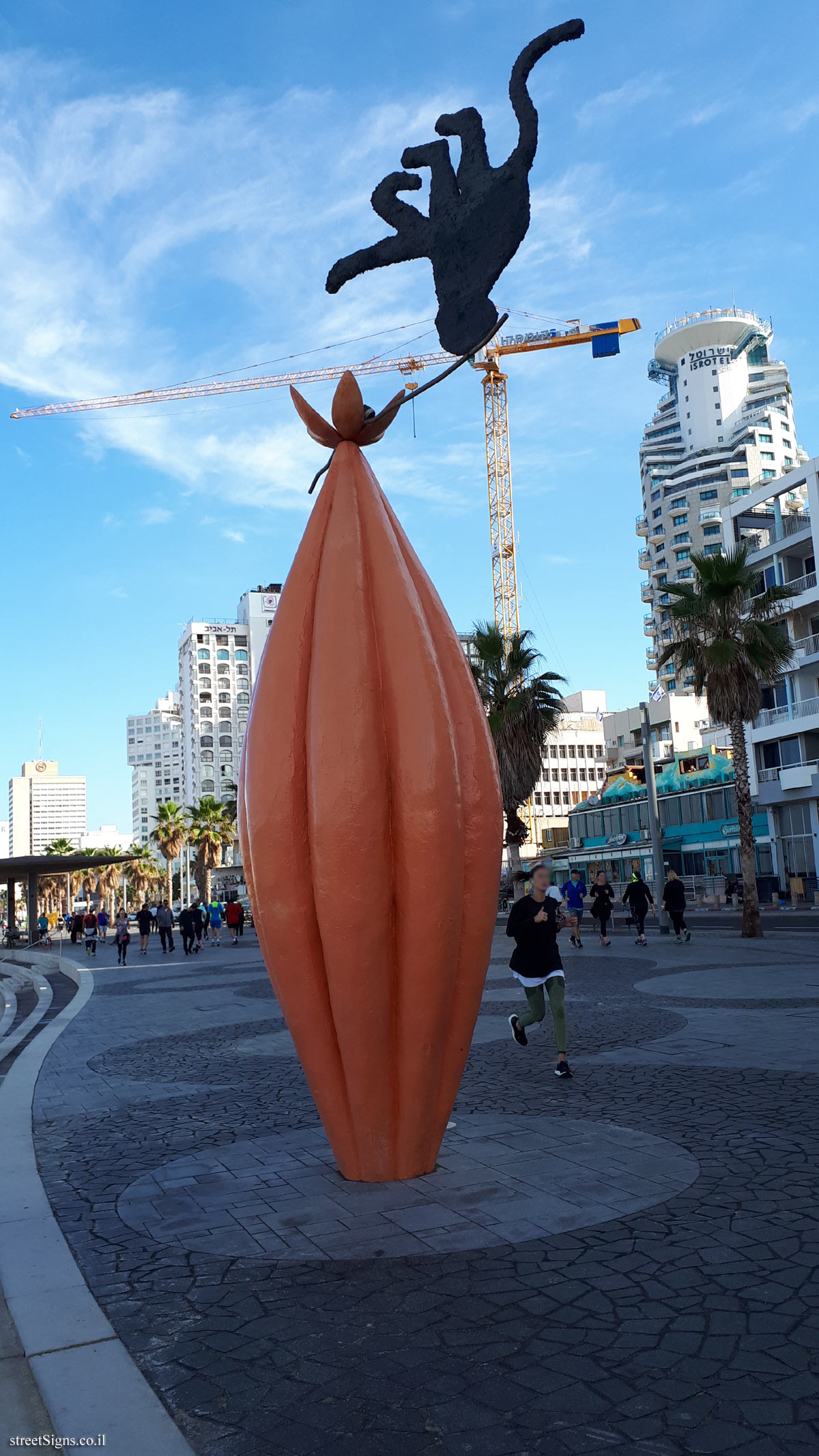 "Beyond the Limit" - Outdoor sculpture by Zadok Ben David - Trumpeldor St 2, Tel Aviv-Yafo, Israel