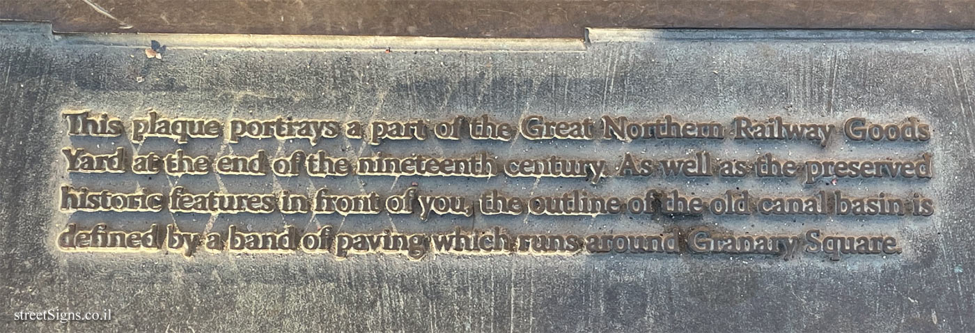 London - Great Northern Railway Goods Yard - General description of the plaque