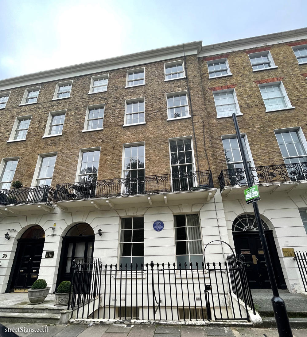 London - English Heritage - The house where Sir Laurence Gomme lived - 24 Dorset Square, London NW1 6QG, UK