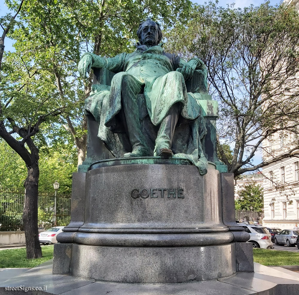 Vienna - Goethe Monument - Goethegasse, 1010 Wien, Austria
