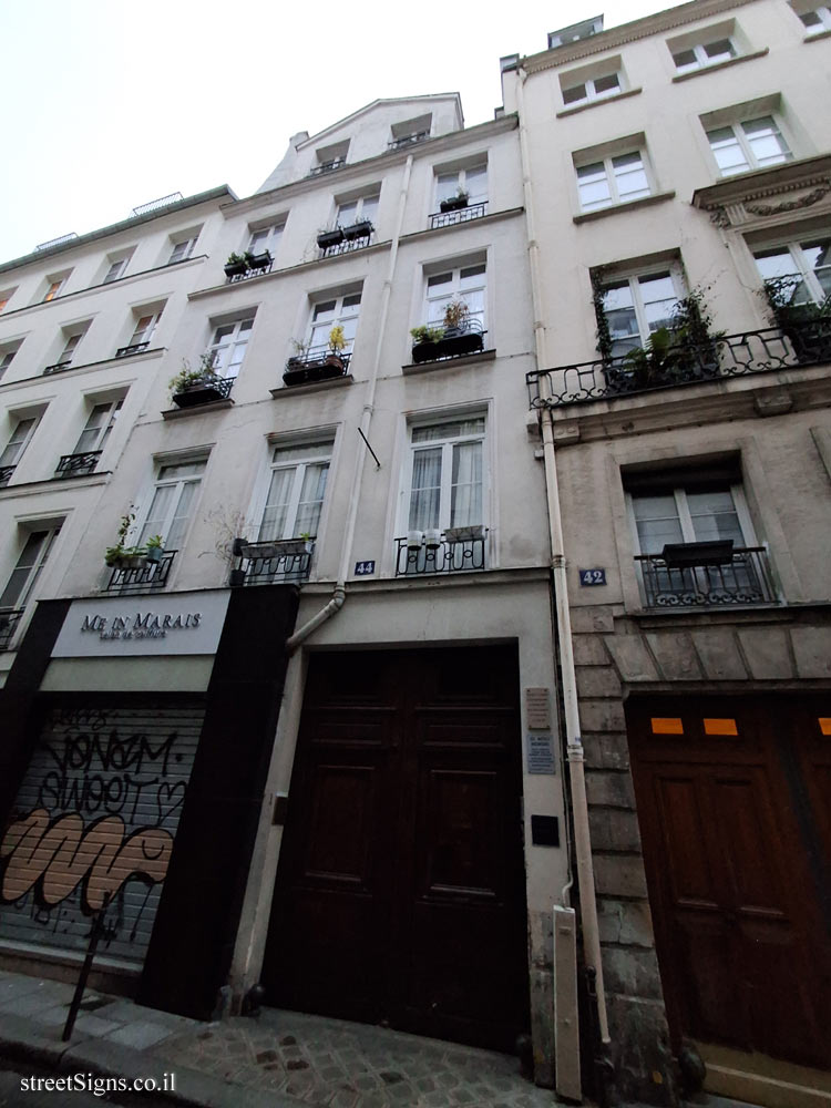 Paris - the home of the first international headquarters in France - 44 Rue des Gravilliers, 75003 Paris, France