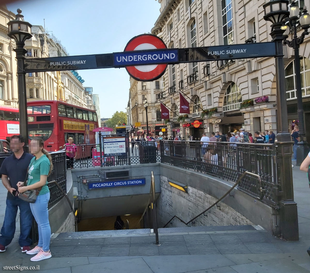 London Underground - Entrance to Piccadilly Circus Station