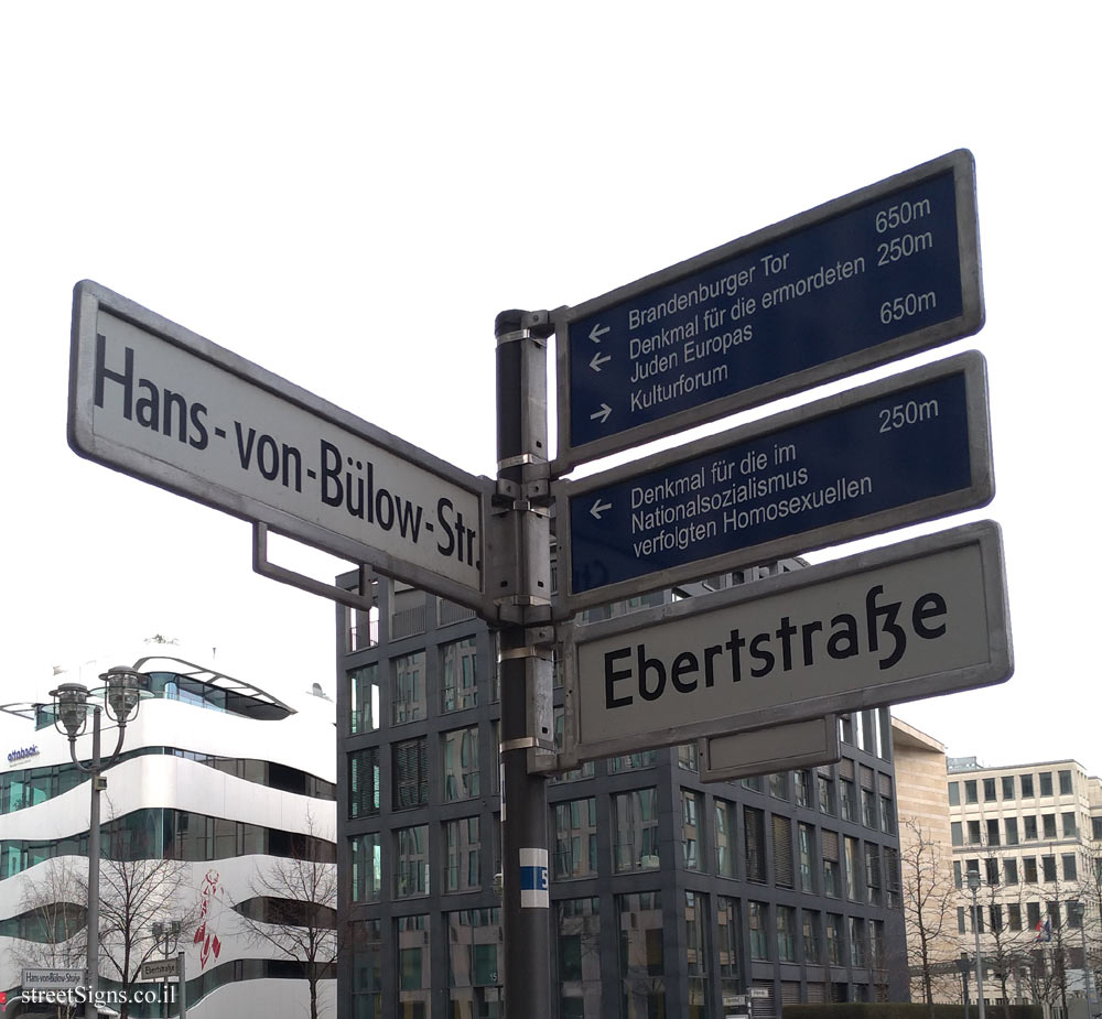Berlin - Direction sign for streets and central places