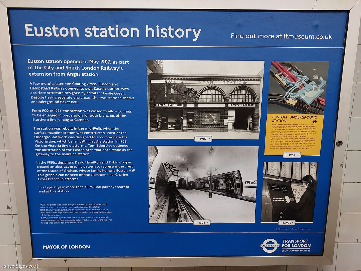 London - London Underground History - Euston Station