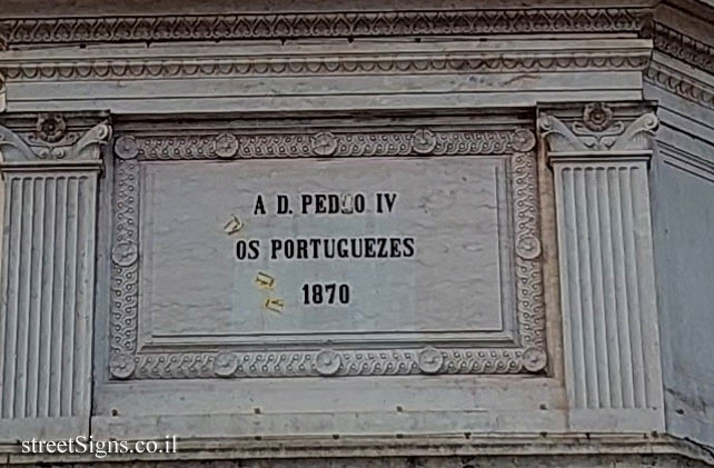 Lisbon - a column in memory of King Pedro IV