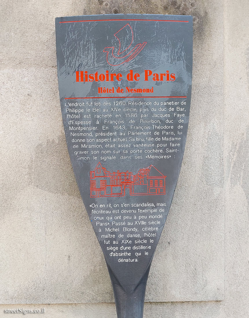 Paris - History of Paris - Hotel de Nesmond