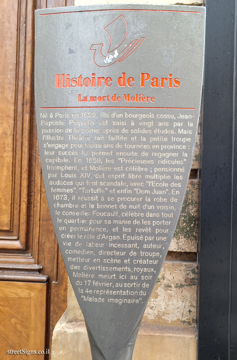 Paris - History of Paris - The death of Molière