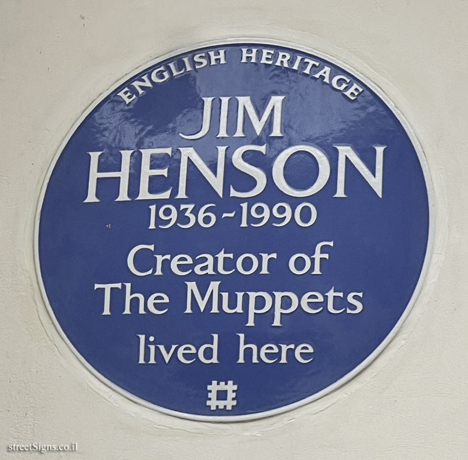 London - the house where puppeteer Jim Henson lived, creator of the "Muppets" series