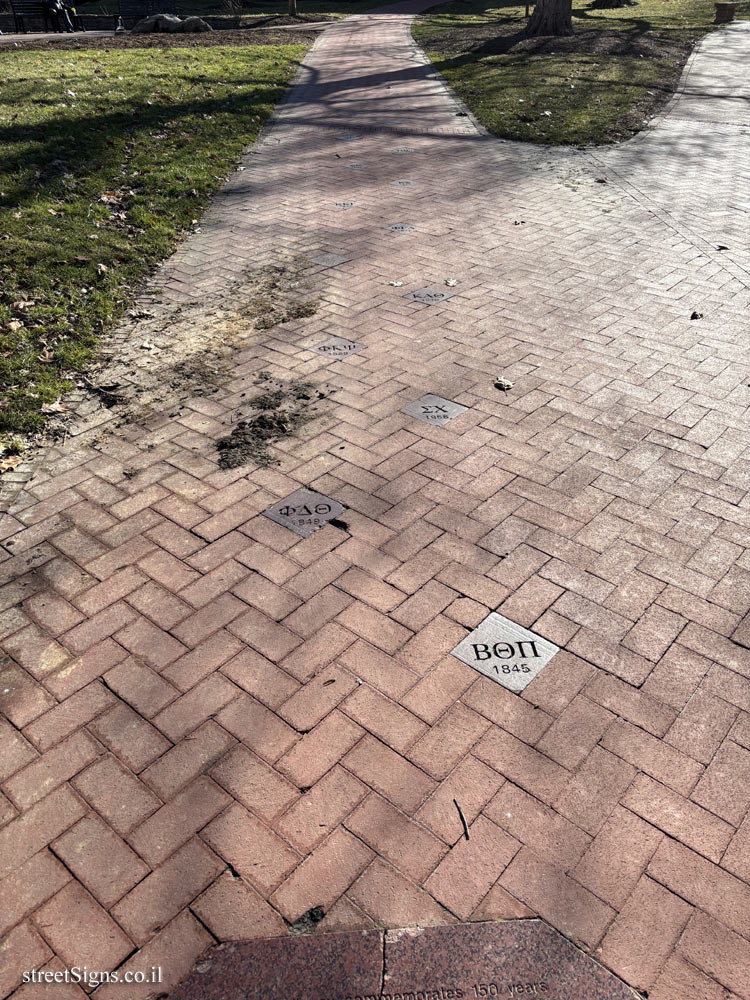 Bloomington, IN - Indiana University - Fraternities and sororities walkway