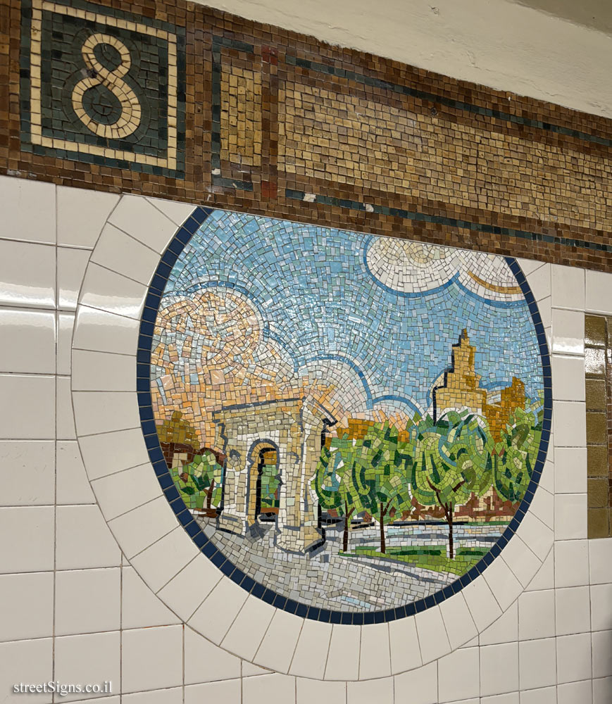 New York - Subway - 8th Street Station - "Broadway Diary" - Washington Square Arch