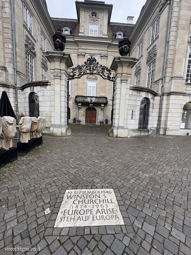 Zurich - Churchill’s speech after World War II at the University of Zurich - Münsterhof 20, 8001 Zürich, Switzerland
