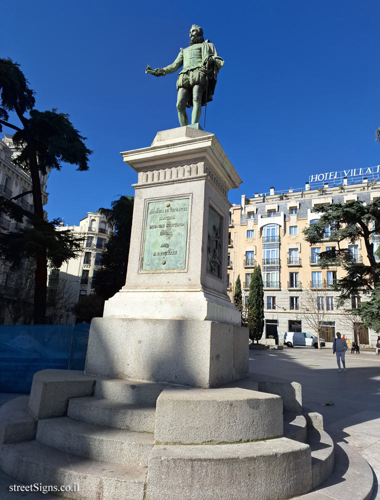 Madrid - Statue of Miguel de Cervantes - Pl. de las Cortes, s/n, Centro, 28014 Madrid, Spain