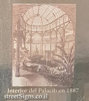 Madrid - Buen Retiro Park - Palacio de Cristal del Retiro - Interior of the palace as seen in 1887