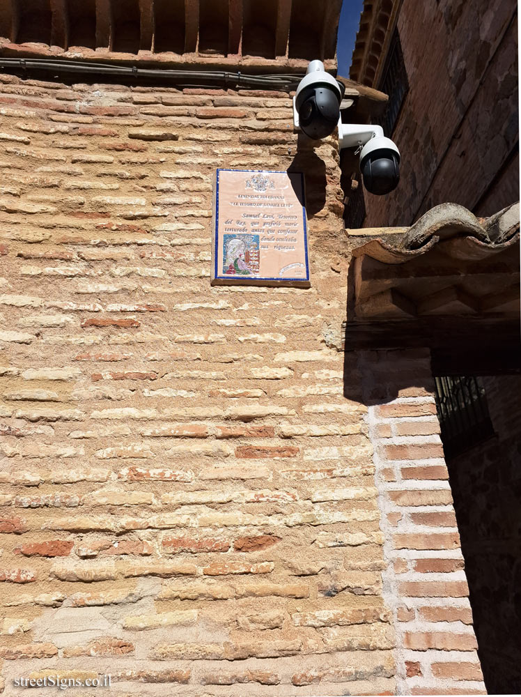 Toledo - A plaque honoring Samuel Levi on the street that bears his name - C. Samuel Levi, 2, 45002 Toledo, Spain