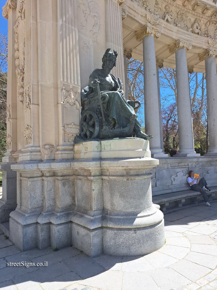 Madrid - Buen Retiro Park - Monument to Alfonso XII - Allegory of Agriculture