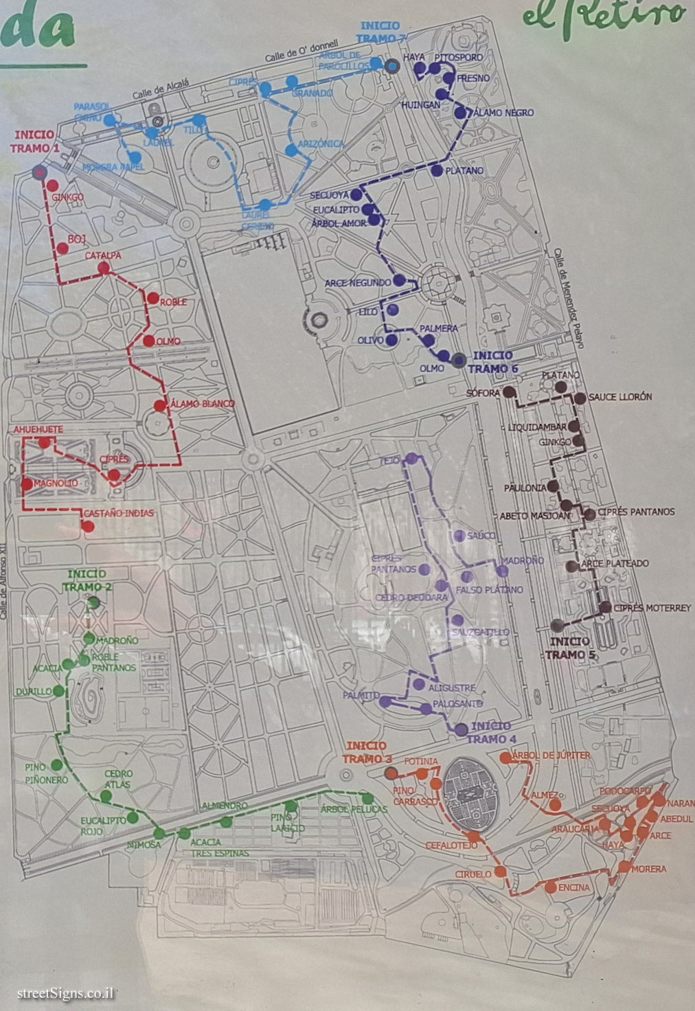 Madrid - Buen Retiro Park - Botanical Route - The Oldest Gardens
