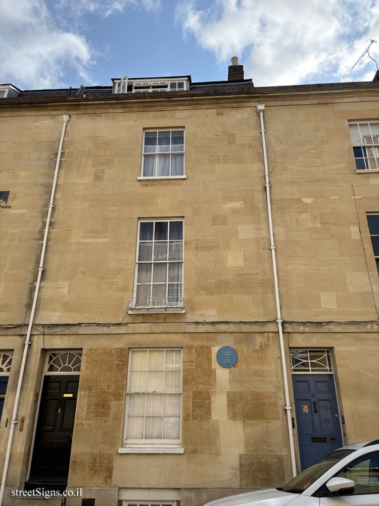 Oxford - Memorial plaque at the place where the painter William Turner of Oxford lived - 17 St John St, Oxford OX1 2LQ, UK