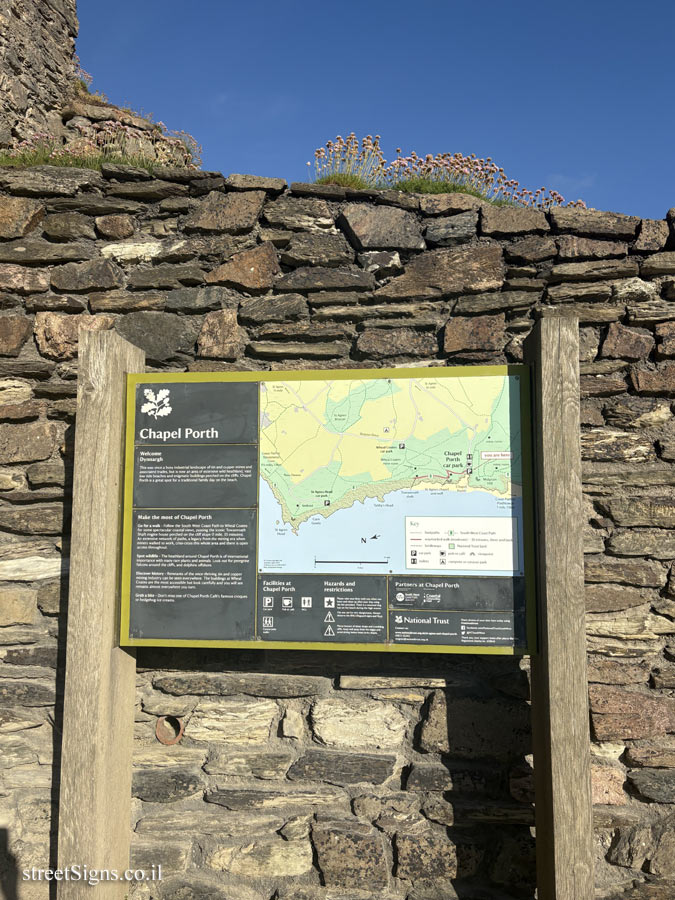 Saint Agnes - Chapel Porth Beach Map