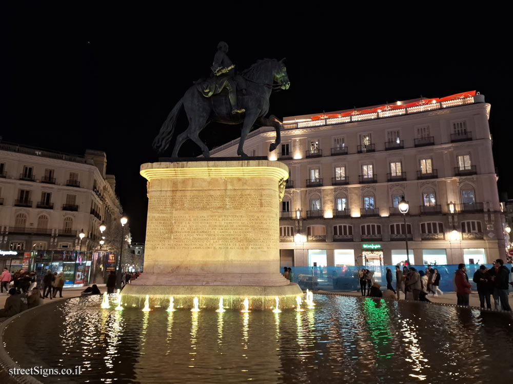 Madrid - Statue of Carlos III at Puerta del Sol