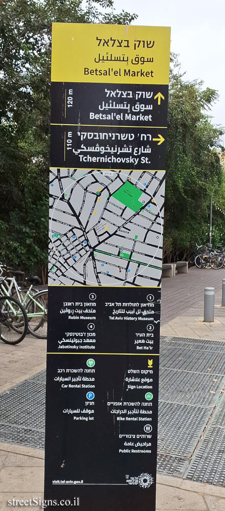 Tel Aviv - Betsal’el Market -  (the other side of the sign)