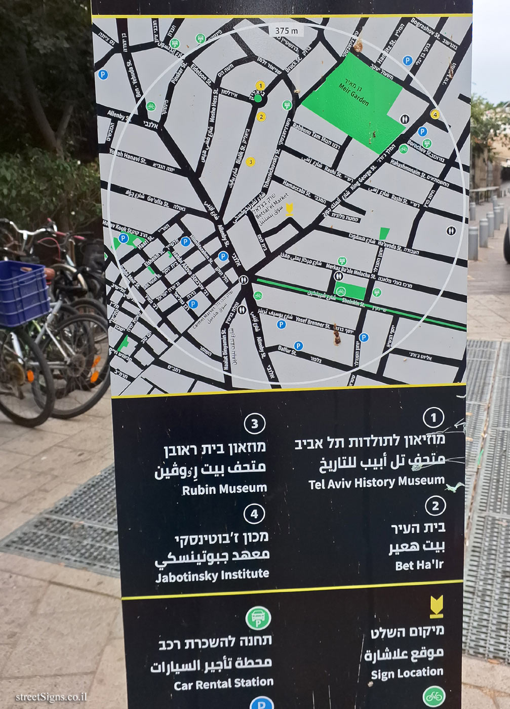 Tel Aviv - Betsal’el Market -  (the other side of the sign)