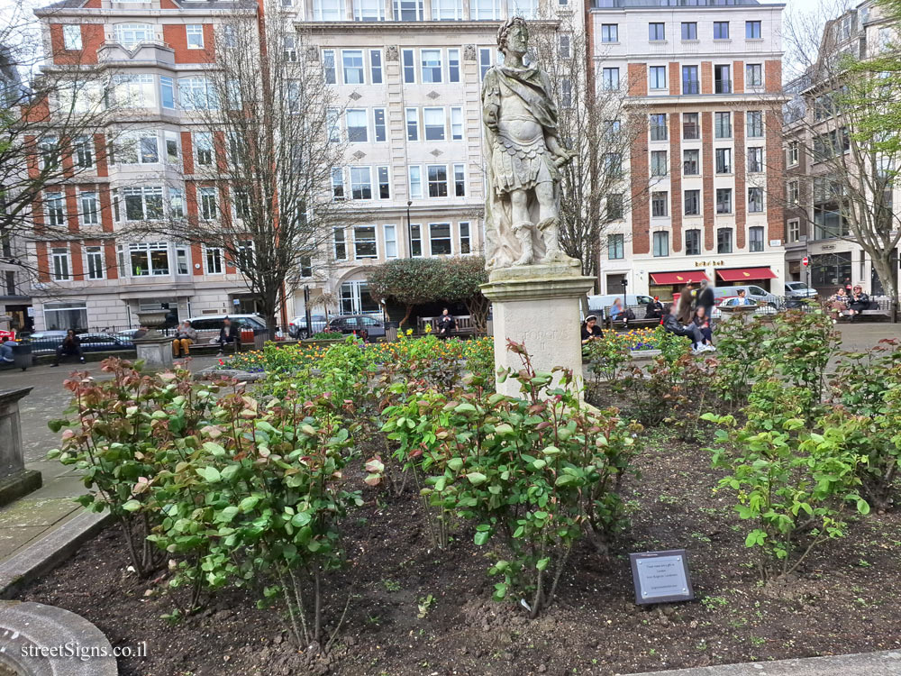 London - Statue of King George II - Golden Square, London W1F 9JG, UK