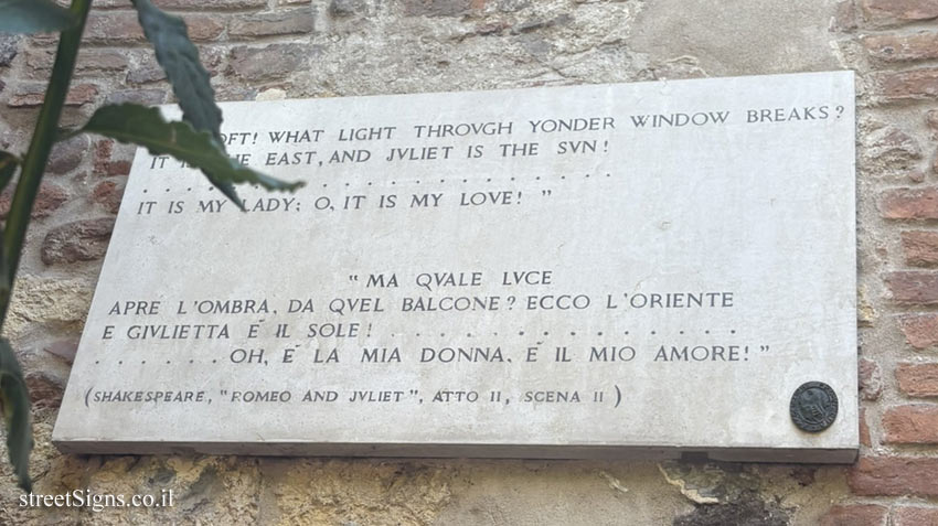 Verona - Juliet’s House - Via Cappello, 21, 37121 Verona VR, Italy