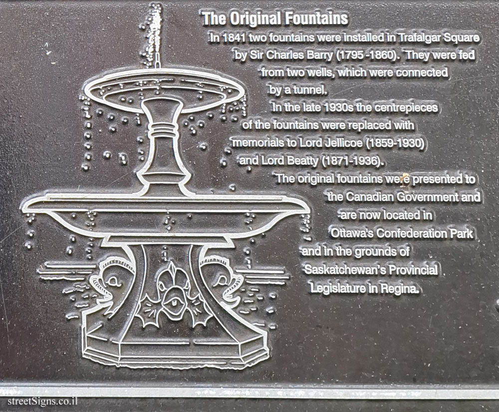 London - Jubilee Walkway - Trafalgar Square (3) - The Original Fountains