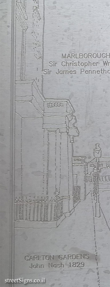 London - Silver Jubilee Walkway - P&O Shipping Company and Places and People in the Area - Carlton Gardens