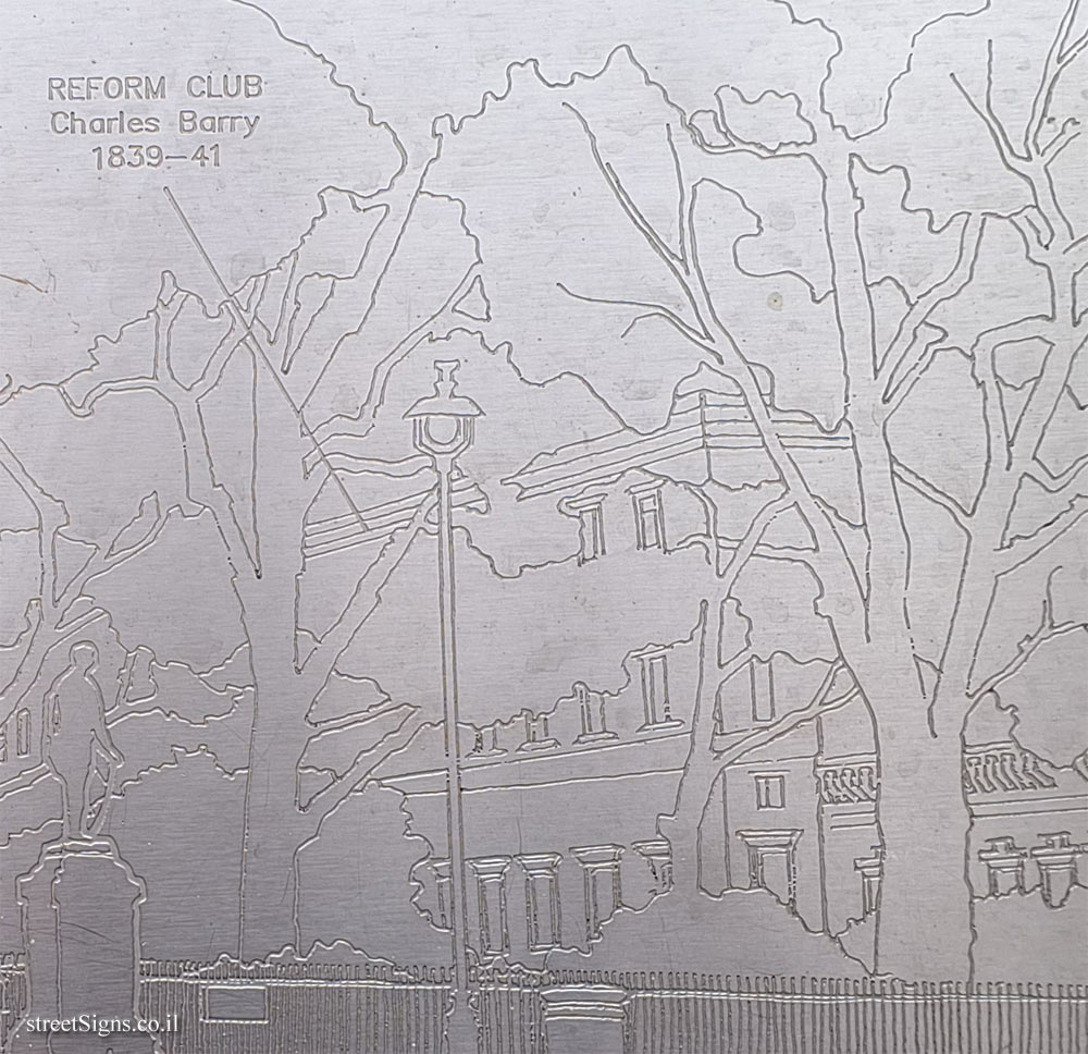 London - Silver Jubilee Walkway - P&O Shipping Company and Places and People in the Area - The Reform Club