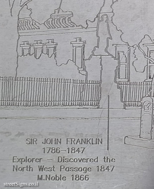 London - Silver Jubilee Walkway - P&O Shipping Company and Places and People in the Area - The statue of John Franklin