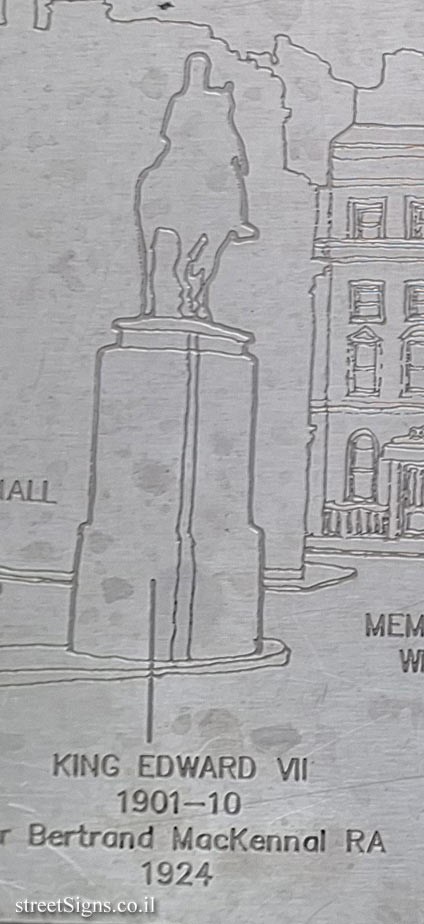 London - Silver Jubilee Walkway - P&O Shipping Company and Places and People in the Area - The statue of King Edward VII