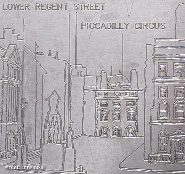 London - Silver Jubilee Walkway - P&O Shipping Company and Places and People in the Area - Piccadilly Circus