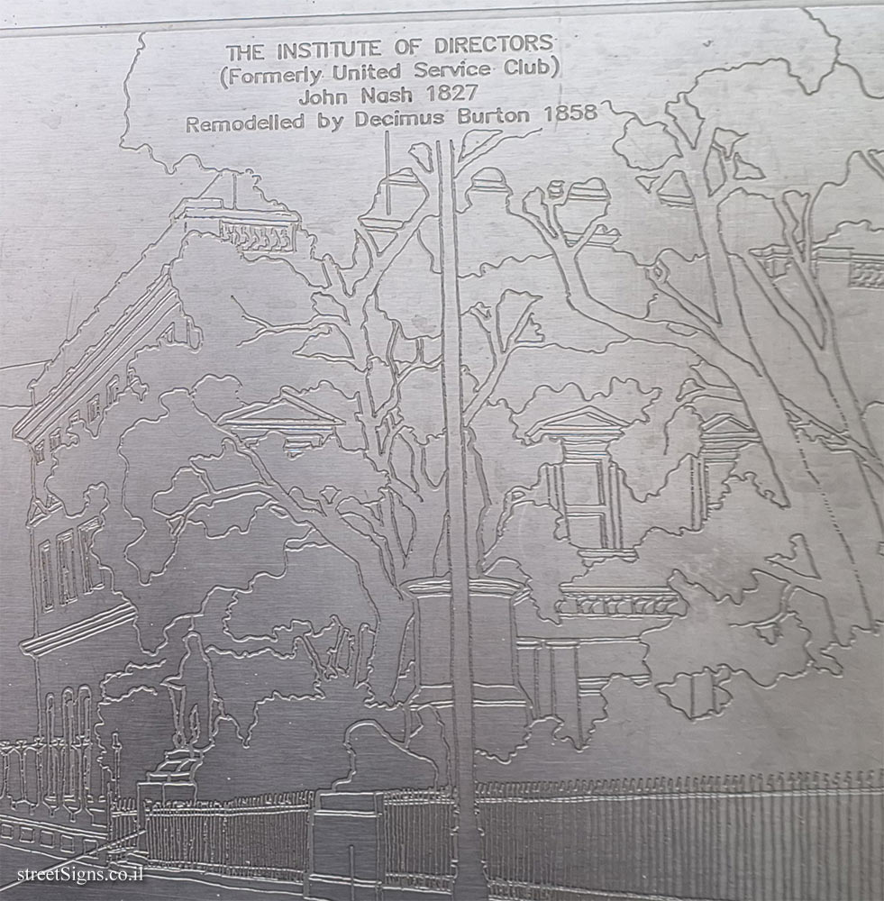 London - Silver Jubilee Walkway - P&O Shipping Company and Places and People in the Area - Institute of Directors