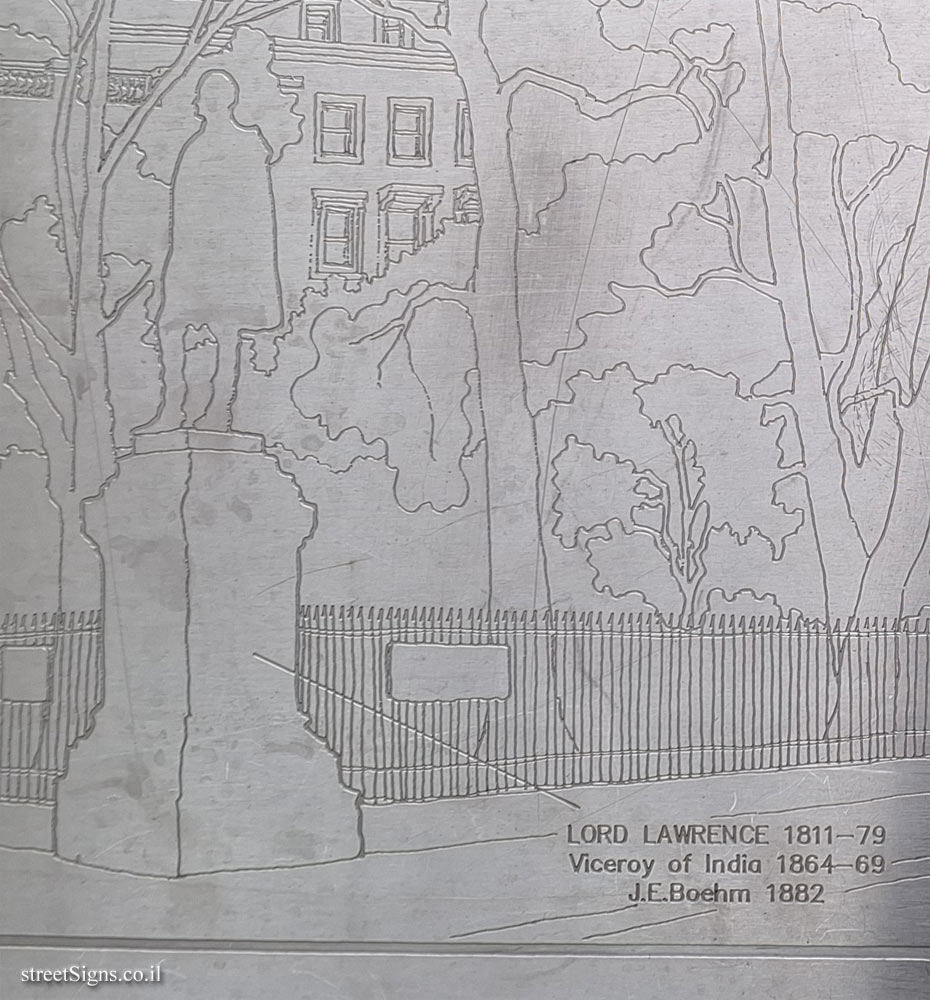 London - Silver Jubilee Walkway - P&O Shipping Company and Places and People in the Area - The statue of John Lawrence