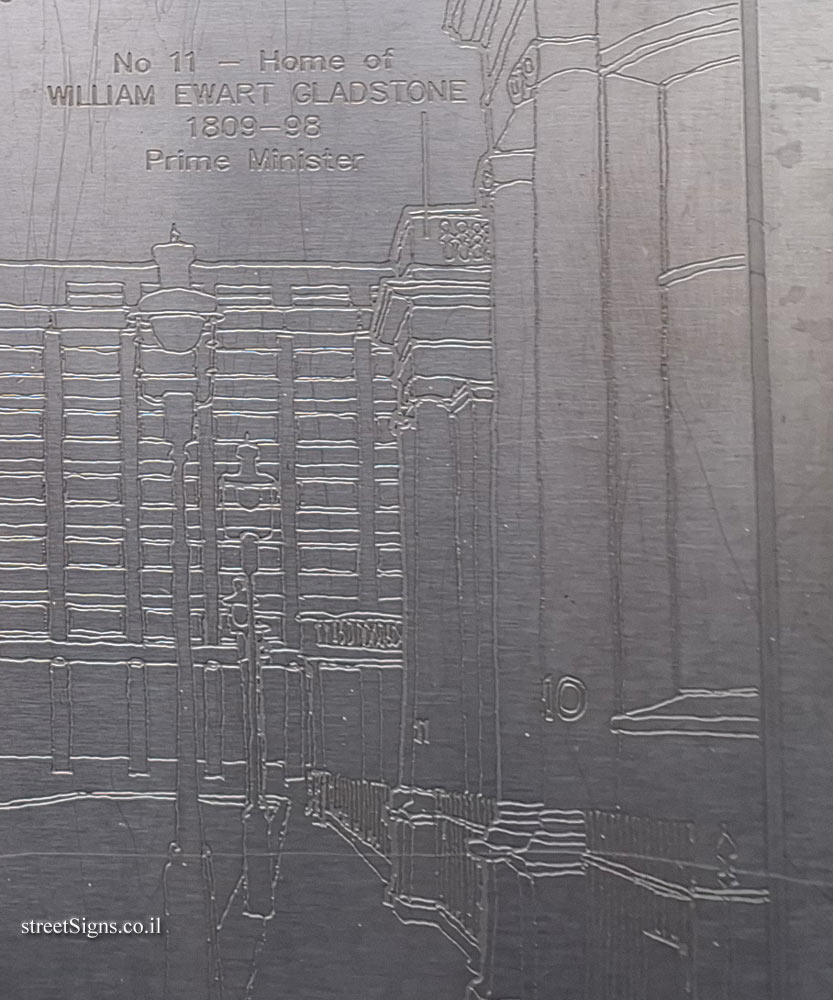 London - Silver Jubilee Walkway - P&O Shipping Company and Places and People in the Area - The home of William Gladstone