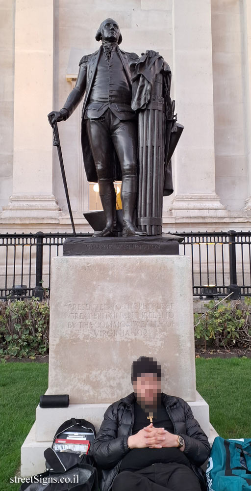 London - Statue of George Washington - 44 Trafalgar Sq, London WC2N 5DN, UK