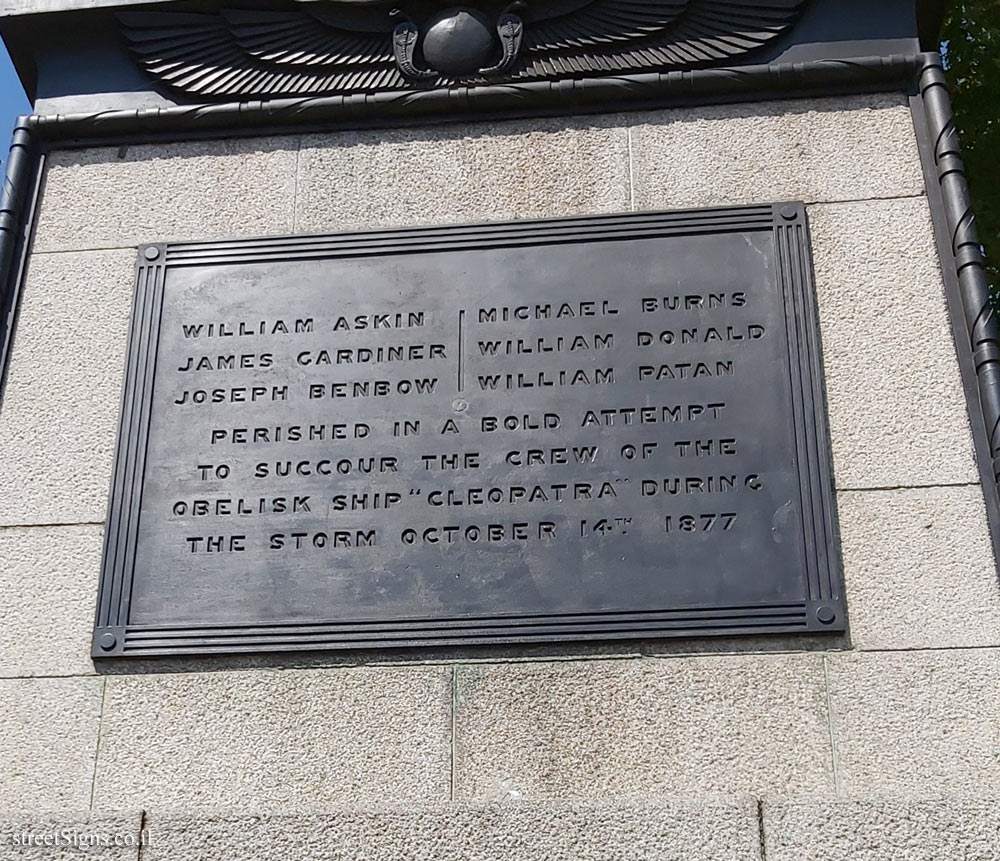 London - Cleopatra’s Needle - Embankment (Stop 40C), London WC2N 6PB, UK