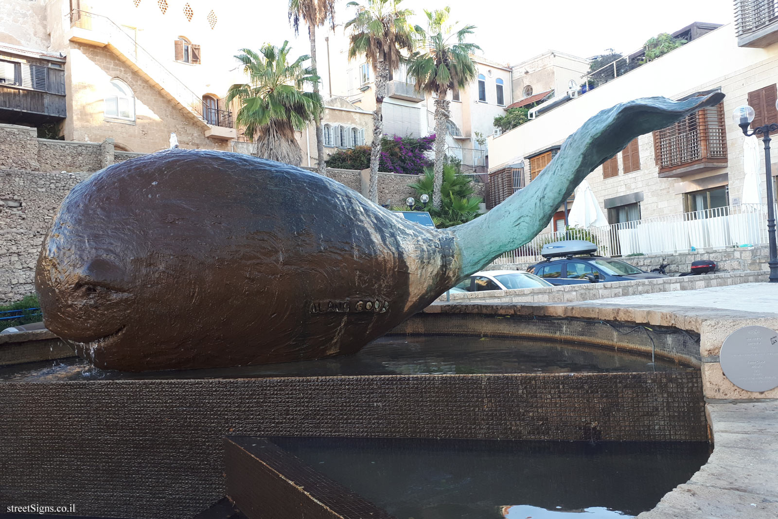 "Whale" - Outdoor sculpture by Ilana Goor - Louis Pasteur St 8, Tel Aviv-Yafo, Israel