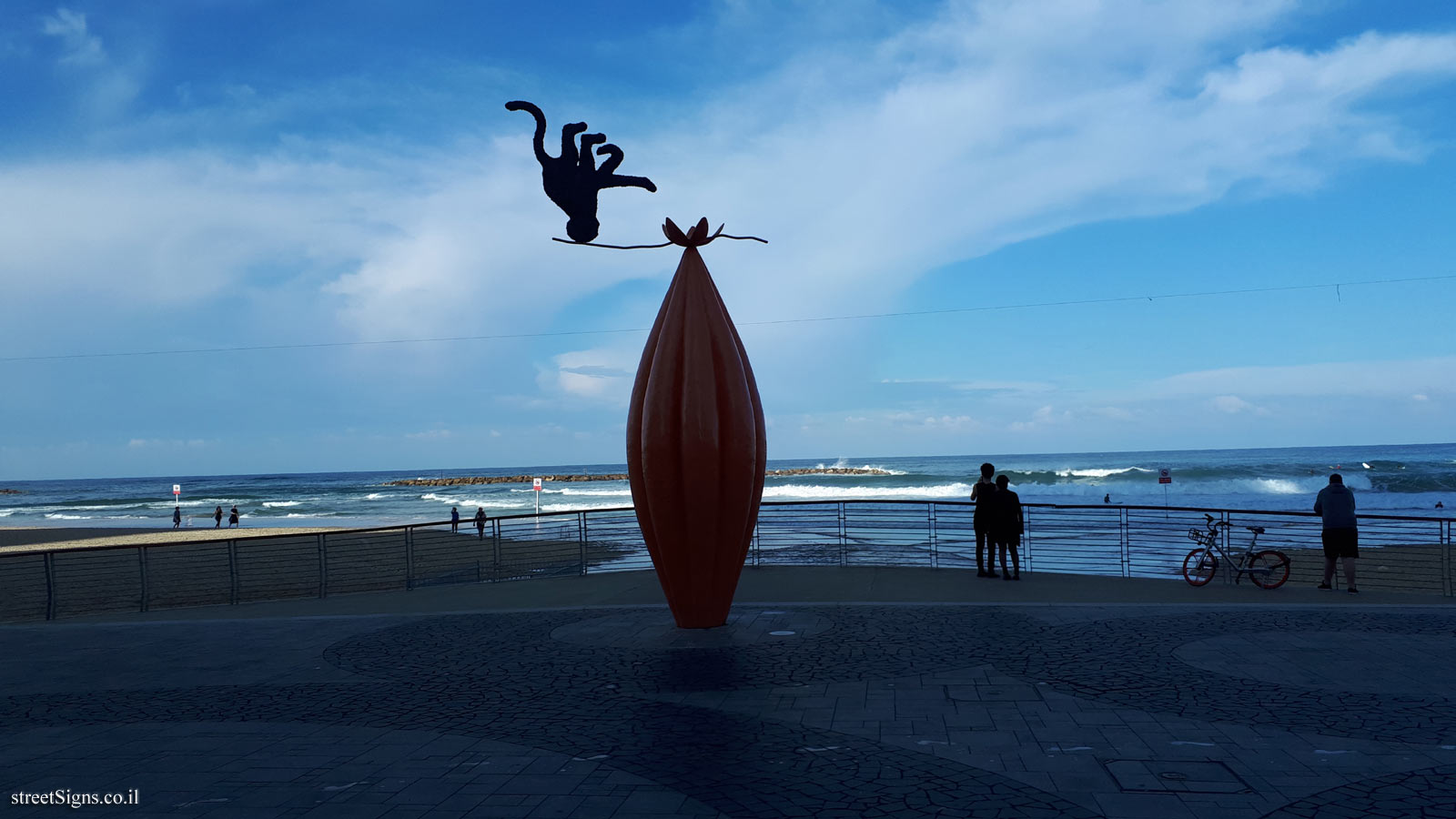 "Beyond the Limit" - Outdoor sculpture by Zadok Ben David - Trumpeldor St 2, Tel Aviv-Yafo, Israel