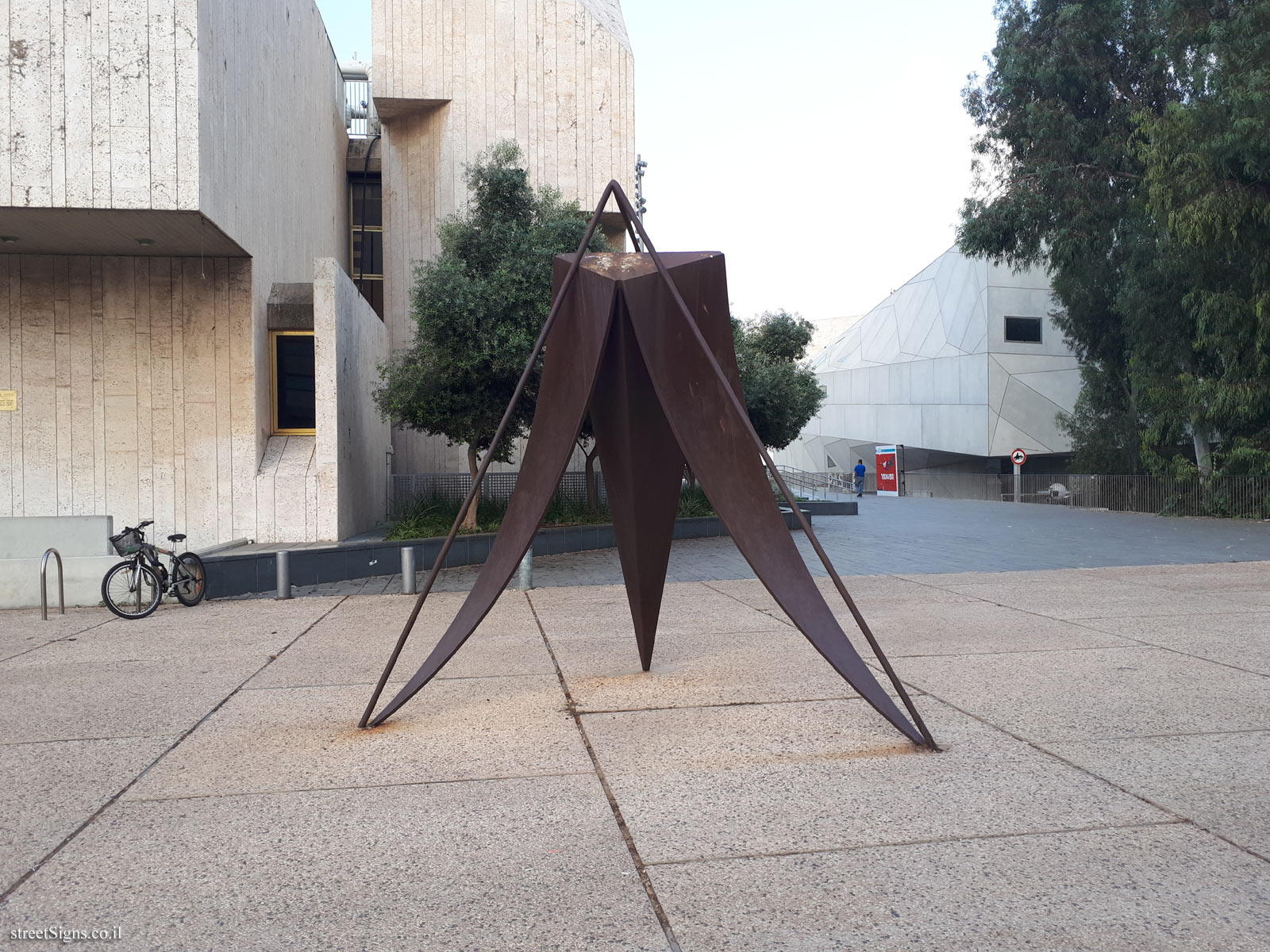 "Mosquito" - Outdoor sculpture by Buky Schwartz - Beit Ariela Plaza, Sderot Sha’ul HaMelech 25, Tel Aviv-Yafo, Israel
