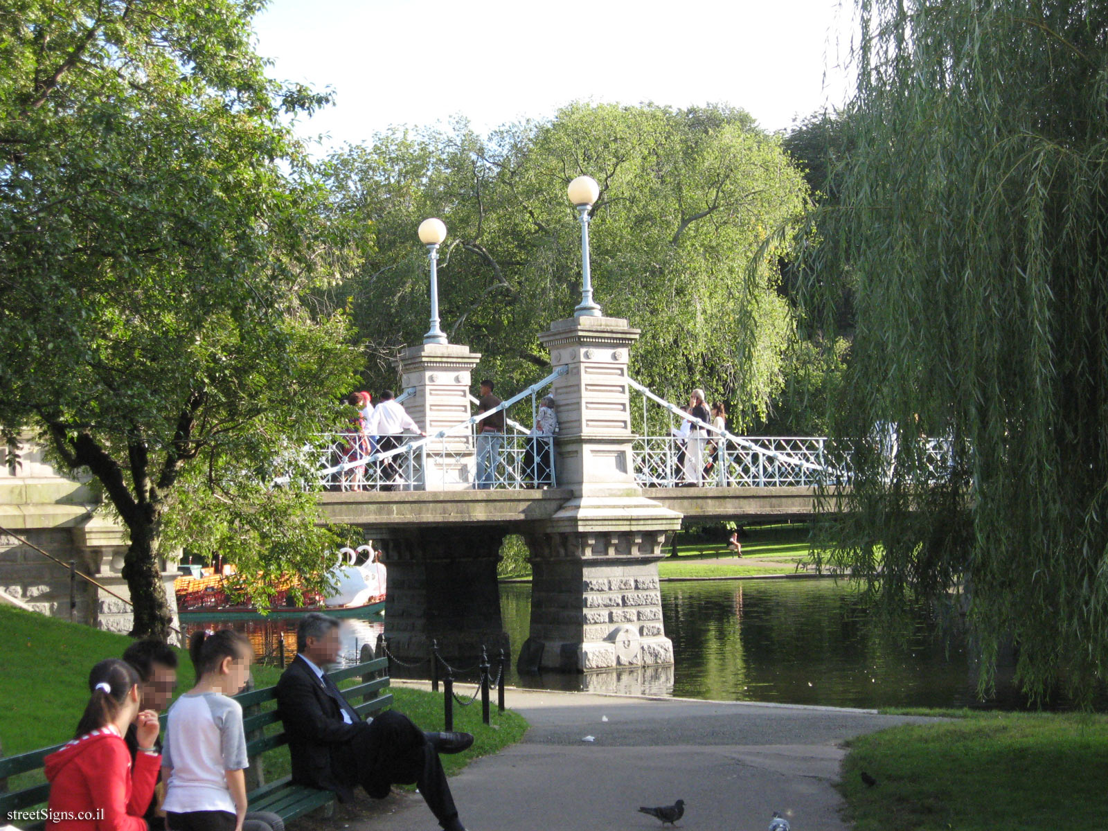 Boston - The Public Garden - Foot Bridge