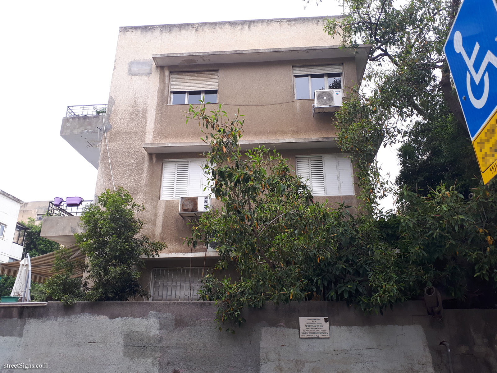 The house of Shaul Tchernichowsky - Ahad Ha’Am St 89, Tel Aviv-Yafo