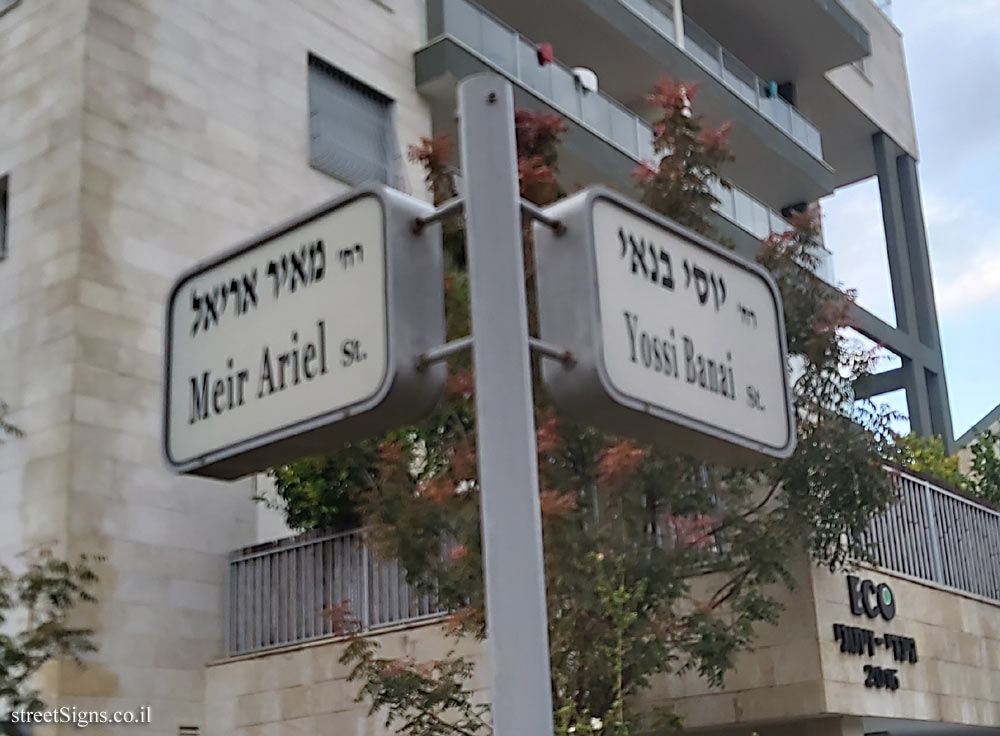 Kfar Saba - the intersection of Yossi Banai and Meir Ariel streets