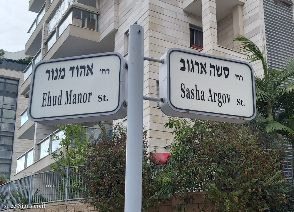 Kfar Saba - the intersection of Sasha Argov and Ehud Manor streets