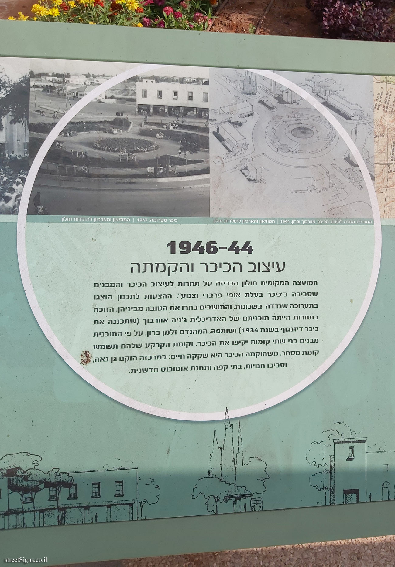 Holon - Struma Square - The story of a square - enlarged