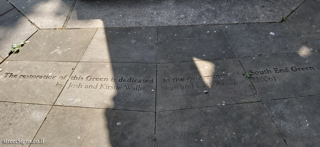 South End Green fountain - The restoration of this Green - Hampstead, London, UK