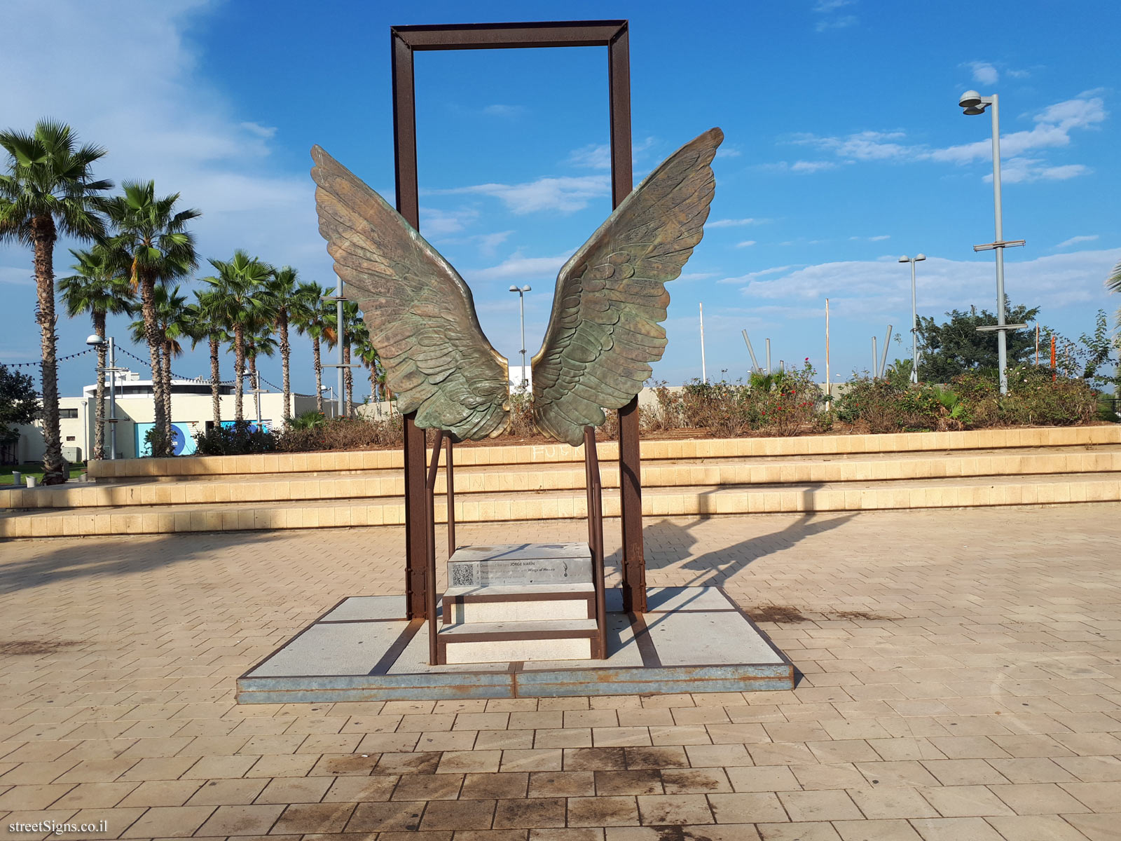 Tel Aviv - Levant Fair - "City Wings" Outdoor statue of Jorge Marín